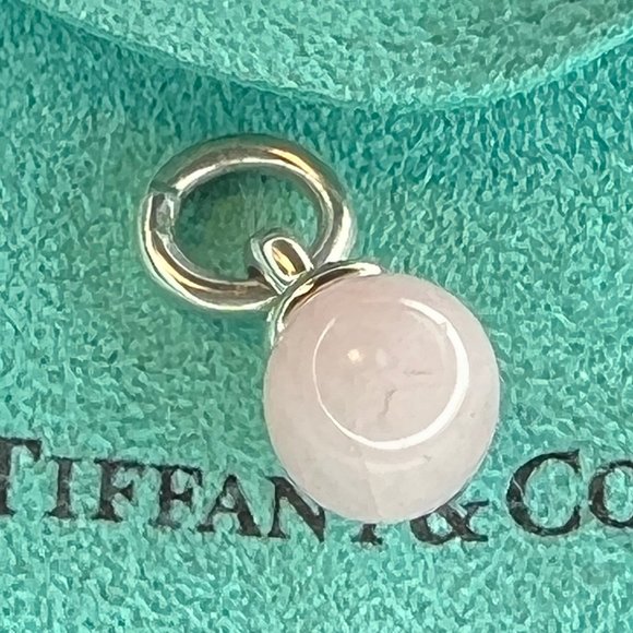 Tiffany & Co. Silver Fascination Pink Quartz Ball Charm - Picture 5 of 10